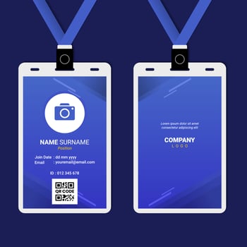ID Card Design for Business or Company vector