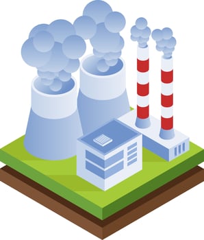 Thermal power plant vector