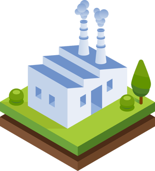 Factories isometric illustration png
