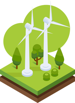 Wind power plant png