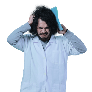 asian male scientist expression holding file png
