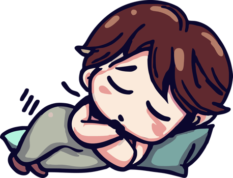 Sleeping png graphic clipart design