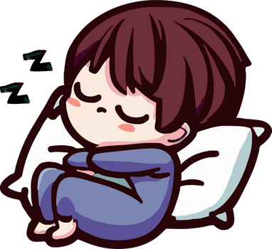 Sleeping png graphic clipart design