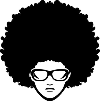 Afro - High Quality Vector Logo - Vector illustration ideal for T-shirt graphic