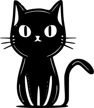 Cat - High Quality Vector Logo - Vector illustration ideal for T-shirt graphic