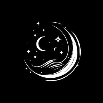 Celestial - Minimalist and Flat Logo - Vector illustration