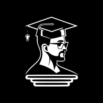 College - Minimalist and Flat Logo - Vector illustration