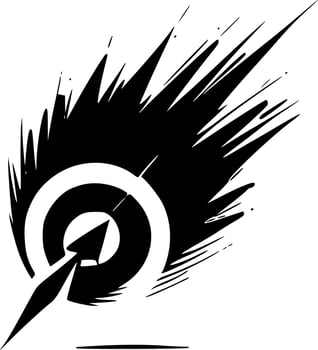 Dart, Minimalist and Simple Silhouette - Vector illustration