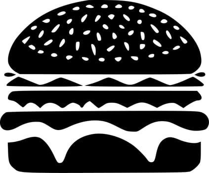 Hamburger - Minimalist and Flat Logo - Vector illustration