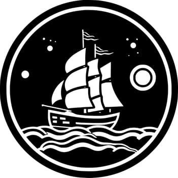 Nautical - High Quality Vector Logo - Vector illustration ideal for T-shirt graphic