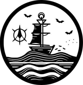 Nautical - High Quality Vector Logo - Vector illustration ideal for T-shirt graphic