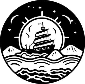 Nautical - High Quality Vector Logo - Vector illustration ideal for T-shirt graphic