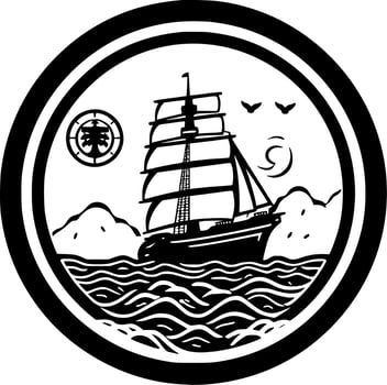 Nautical - High Quality Vector Logo - Vector illustration ideal for T-shirt graphic