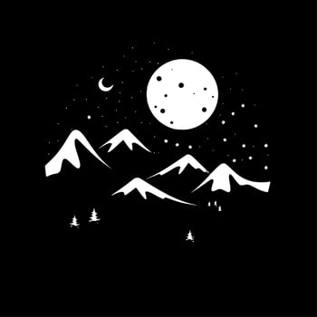 Night Sky - High Quality Vector Logo - Vector illustration ideal for T-shirt graphic