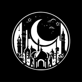 Ramadan, Minimalist and Simple Silhouette - Vector illustration