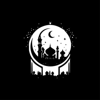 Ramadan, Minimalist and Simple Silhouette - Vector illustration