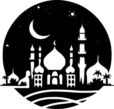 Ramadan - Minimalist and Flat Logo - Vector illustration