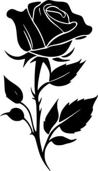 Rose - High Quality Vector Logo - Vector illustration ideal for T-shirt graphic