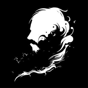Smoke, Black and White Vector illustration