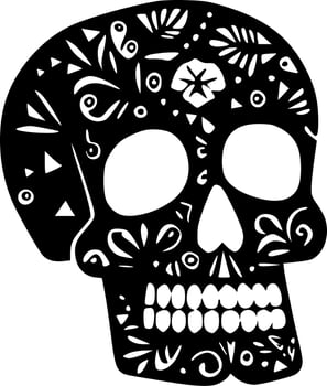 Sugar Skull - High Quality Vector Logo - Vector illustration ideal for T-shirt graphic