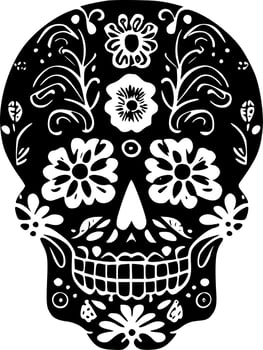 Sugar Skull - High Quality Vector Logo - Vector illustration ideal for T-shirt graphic