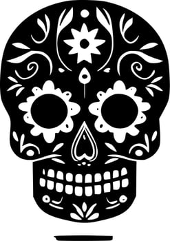 Sugar Skull - High Quality Vector Logo - Vector illustration ideal for T-shirt graphic