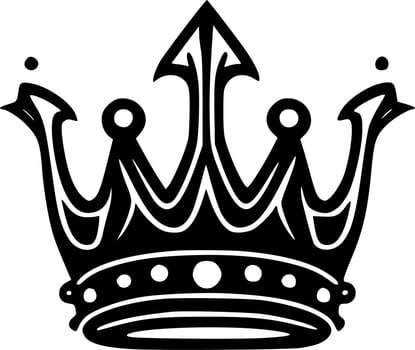 Crown, Minimalist and Simple Silhouette - Vector illustration