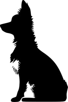 Dog Clip Art, Minimalist and Simple Silhouette - Vector illustration