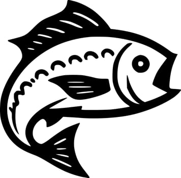 Fish, Minimalist and Simple Silhouette - Vector illustration