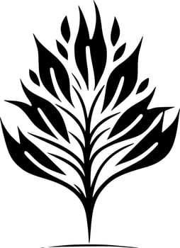 Flourish - Black and White Isolated Icon - Vector illustration
