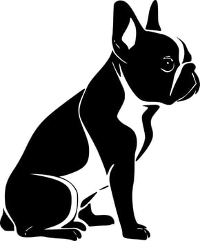 French Bulldog, Minimalist and Simple Silhouette - Vector illustration