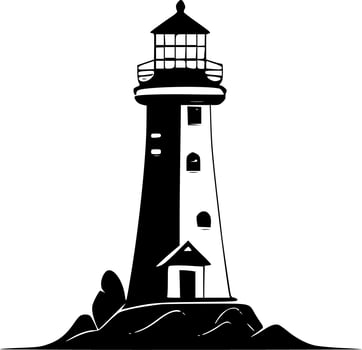 Lighthouse - Minimalist and Flat Logo - Vector illustration
