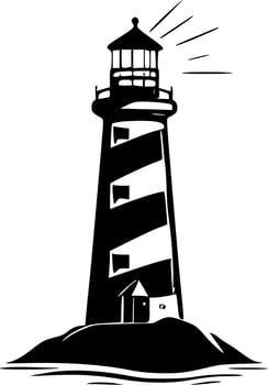 Lighthouse - High Quality Vector Logo - Vector illustration ideal for T-shirt graphic