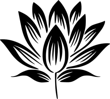 Lotus Flower - High Quality Vector Logo - Vector illustration ideal for T-shirt graphic