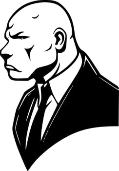 Pitbull, Minimalist and Simple Silhouette - Vector illustration