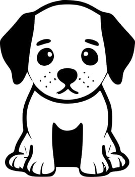 Puppy - High Quality Vector Logo - Vector illustration ideal for T-shirt graphic