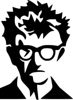 Stencil - Black and White Isolated Icon - Vector illustration