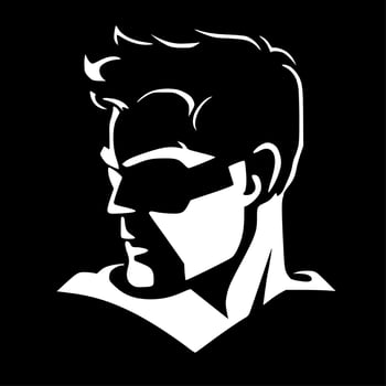 Superhero, Minimalist and Simple Silhouette - Vector illustration