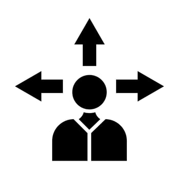 Choice Glyph Icon Design vector