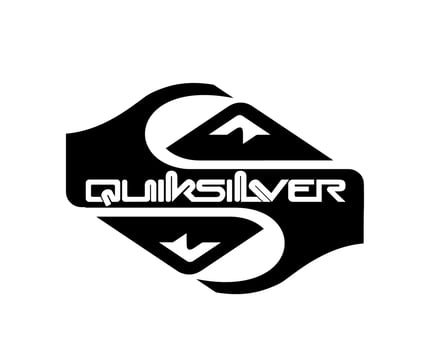 Quiksilver Symbol Brand Clothes With Name Black Logo Design Icon Abstract Vector Illustration