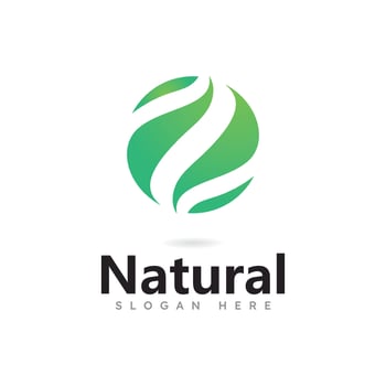 Tree leaf vector logo design