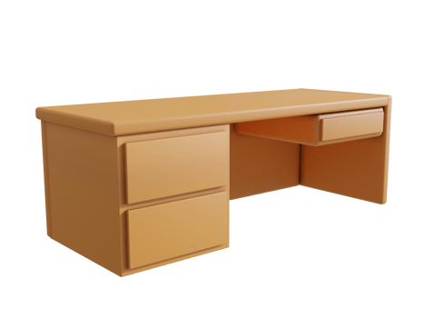 3d office desk icon png