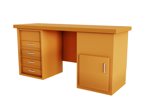 3d office desk icon png