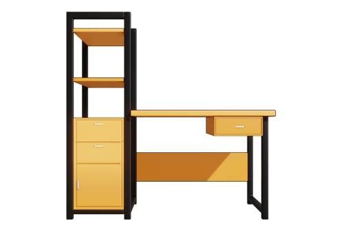 3d office desk icon png