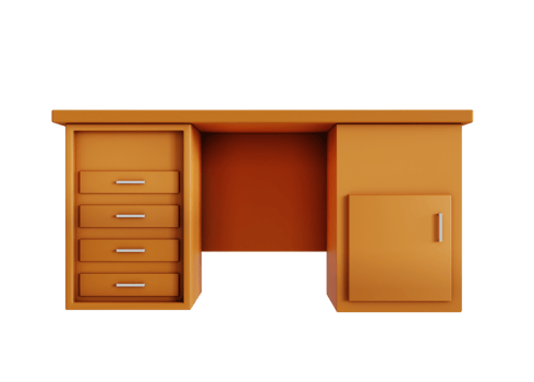 3d office desk icon png