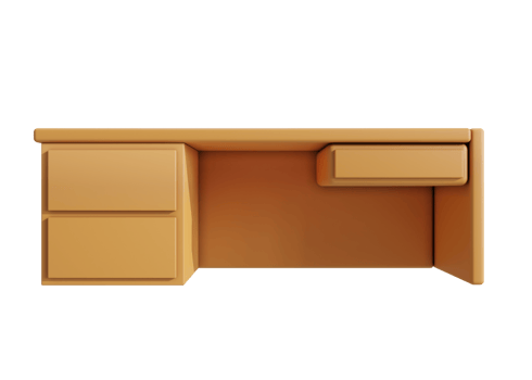 3d office desk icon png