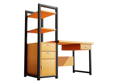 3d office desk icon png