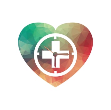 Time Medical Logo Icon Design template vector medical time logo