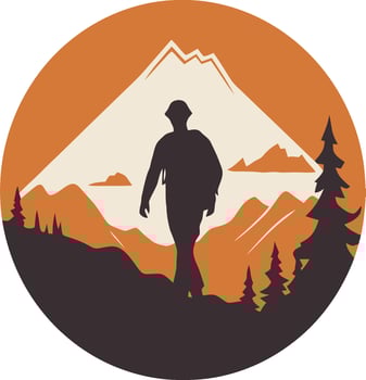 adventurer travel logo vector