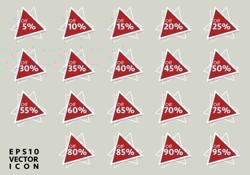 Set of circle percentage diagrams from 0 to 100 for infographics, Vector illustration.
